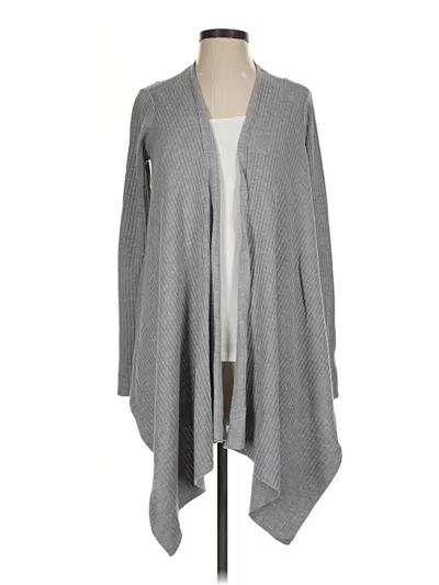 Pre-owned Athleta Cardigan Sweater In Gray