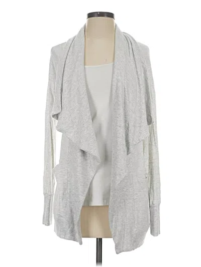 Pre-owned Athleta Cardigan Sweater In Gray
