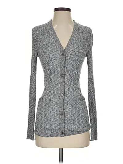 Pre-owned Athleta Cardigan Sweater In Gray