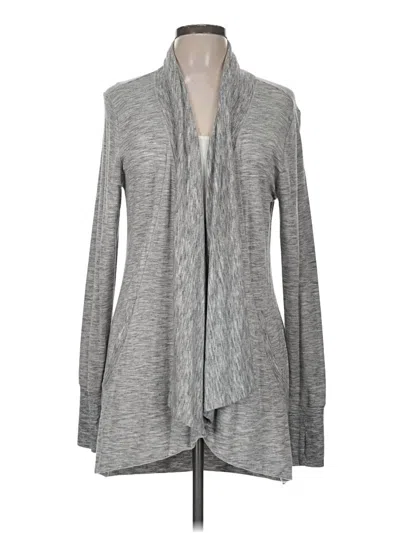 Pre-owned Athleta Cardigan Sweater In Gray