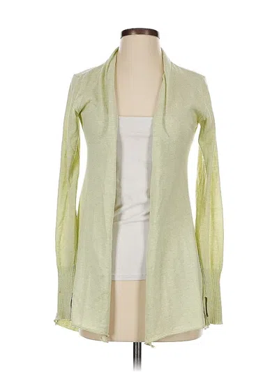 Pre-owned Athleta Cardigan Sweater In Green