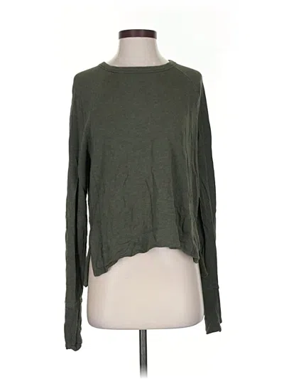 Pre-owned Athleta Cardigan Sweater In Green