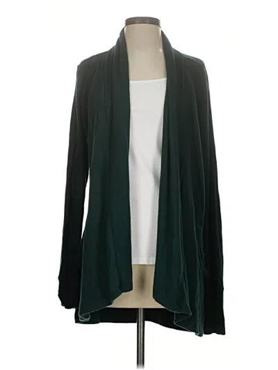 Pre-owned Athleta Cardigan Sweater In Green