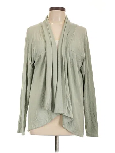 Pre-owned Athleta Cardigan Sweater In Green