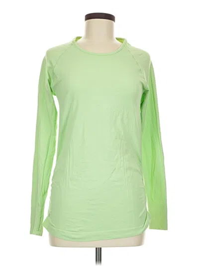 Pre-owned Athleta Cardigan Sweater In Green