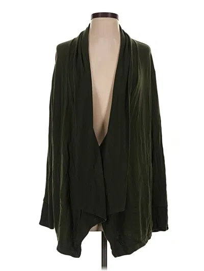 Pre-owned Athleta Cardigan Sweater In Green