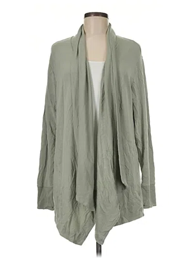 Pre-owned Athleta Cardigan Sweater In Green