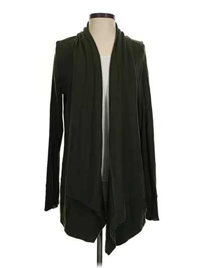Pre-owned Athleta Cardigan Sweater In Green