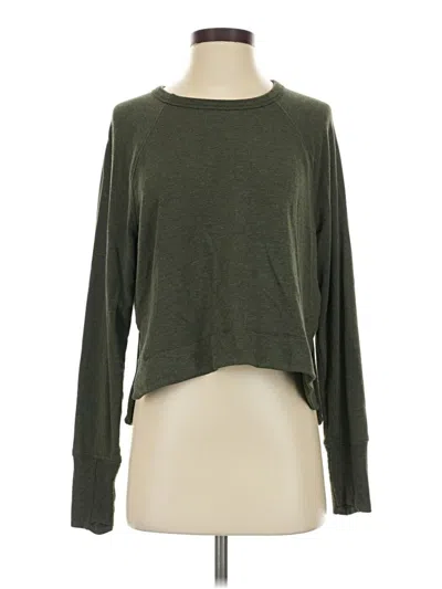 Pre-owned Athleta Cardigan Sweater In Green