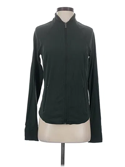 Pre-owned Athleta Cardigan Sweater In Green