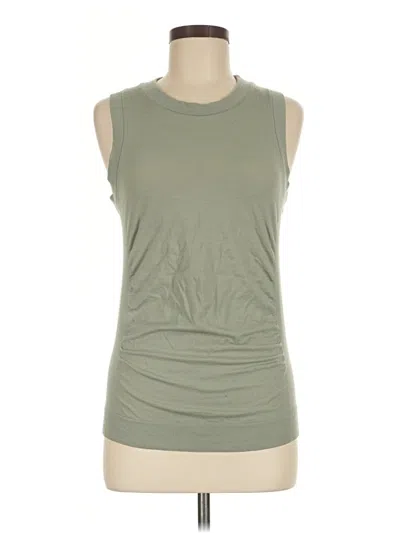 Pre-owned Athleta Cardigan Sweater In Green