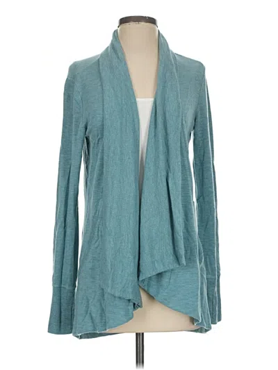 Pre-owned Athleta Cardigan Sweater In Green