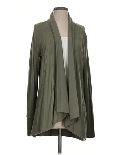 Pre-owned Athleta Cardigan Sweater In Green