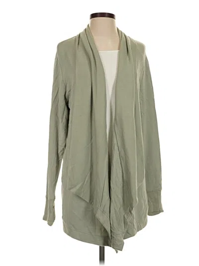 Pre-owned Athleta Cardigan Sweater In Green