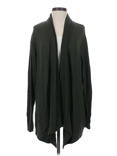 Pre-owned Athleta Cardigan Sweater In Green