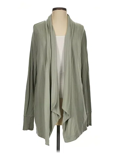Pre-owned Athleta Cardigan Sweater In Green