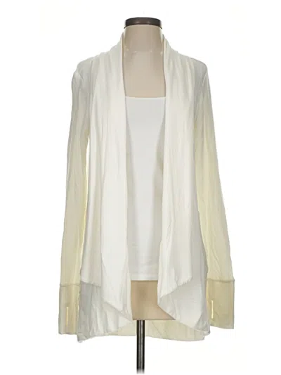 Pre-owned Athleta Cardigan Sweater In Ivory