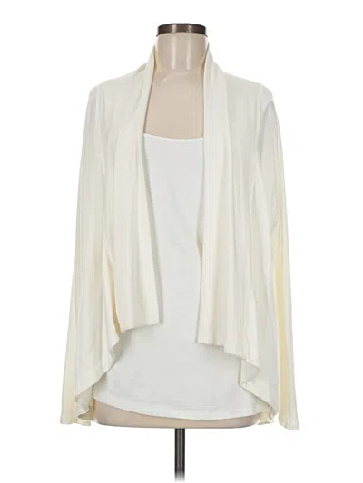 Pre-owned Athleta Cardigan Sweater In Ivory