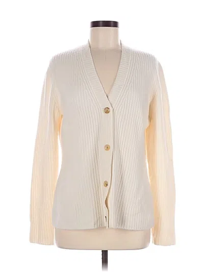 Pre-owned Athleta Cardigan Sweater In Ivory
