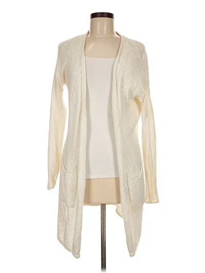 Pre-owned Athleta Cardigan Sweater In Ivory
