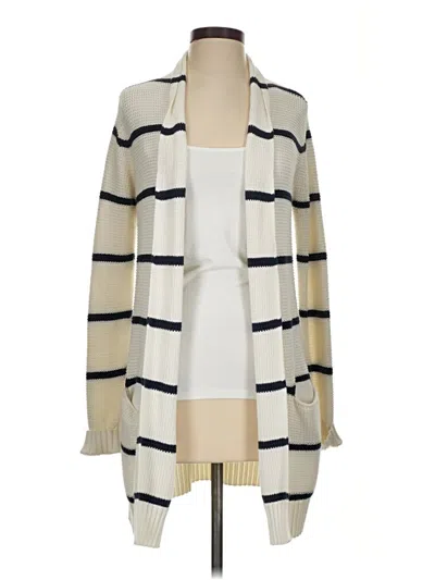Pre-owned Athleta Cardigan Sweater In Ivory