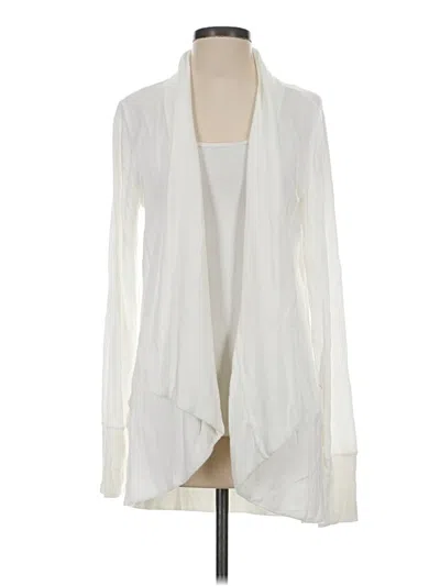Pre-owned Athleta Cardigan Sweater In Ivory