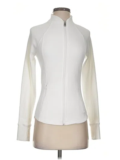 Pre-owned Athleta Cardigan Sweater In Ivory
