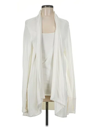 Pre-owned Athleta Cardigan Sweater In Ivory