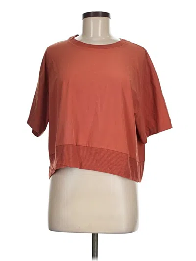 Pre-owned Athleta Cardigan Sweater In Orange