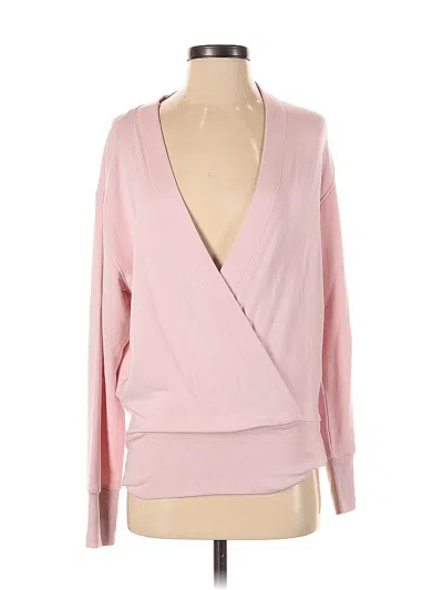 Pre-owned Athleta Cardigan Sweater In Pink