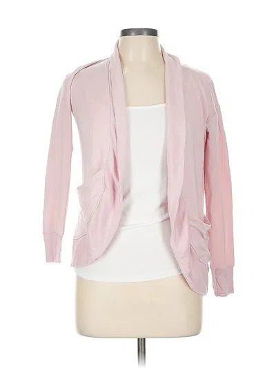 Pre-owned Athleta Cardigan Sweater In Pink