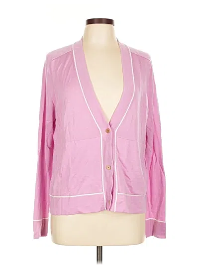 Pre-owned Athleta Cardigan Sweater In Pink