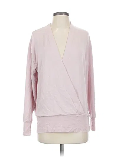 Pre-owned Athleta Cardigan Sweater In Pink
