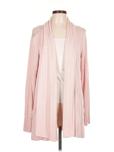 Pre-owned Athleta Cardigan Sweater In Pink
