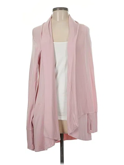 Pre-owned Athleta Cardigan Sweater In Pink