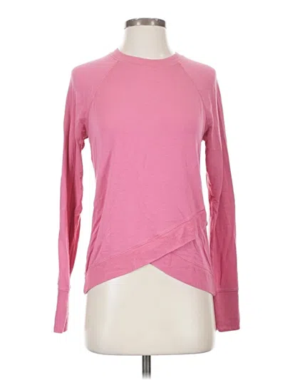 Pre-owned Athleta Cardigan Sweater In Pink