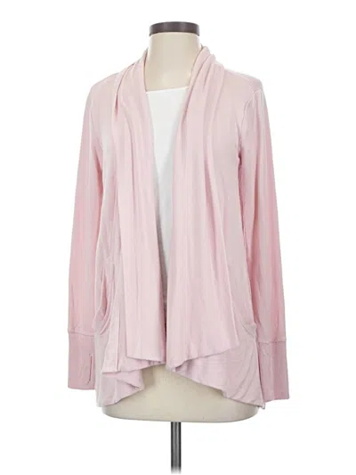 Pre-owned Athleta Cardigan Sweater In Pink