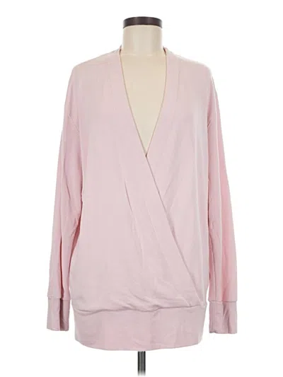 Pre-owned Athleta Cardigan Sweater In Pink