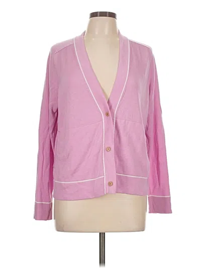 Pre-owned Athleta Cardigan Sweater In Pink