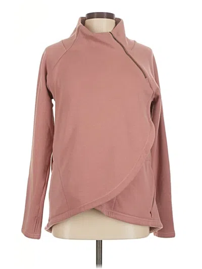 Pre-owned Athleta Cardigan Sweater In Pink