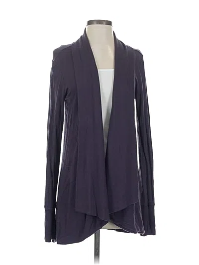 Pre-owned Athleta Cardigan Sweater In Purple