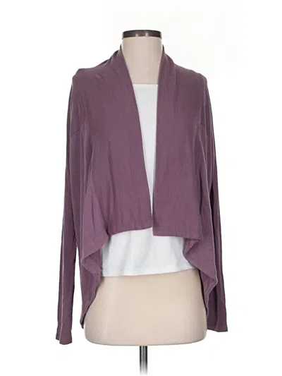 Pre-owned Athleta Cardigan Sweater In Purple