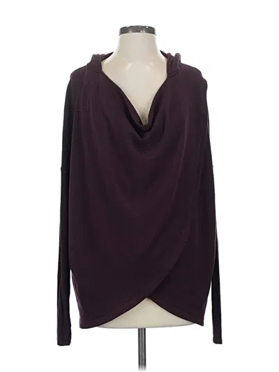 Pre-owned Athleta Cardigan Sweater In Purple