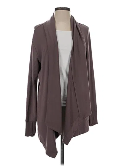 Pre-owned Athleta Cardigan Sweater In Purple