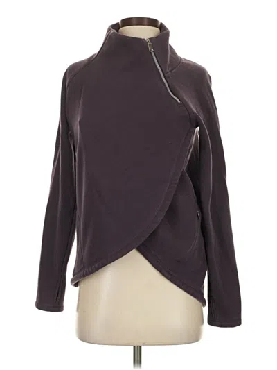 Pre-owned Athleta Cardigan Sweater In Purple