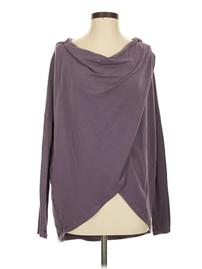 Pre-owned Athleta Cardigan Sweater In Purple