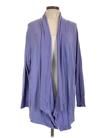 Pre-owned Athleta Cardigan Sweater In Purple
