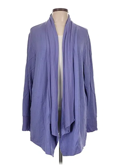 Pre-owned Athleta Cardigan Sweater In Purple