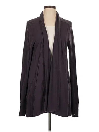 Pre-owned Athleta Cardigan Sweater In Purple