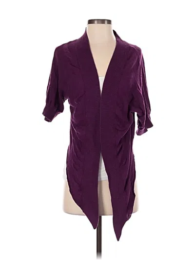 Pre-owned Athleta Cardigan Sweater In Purple